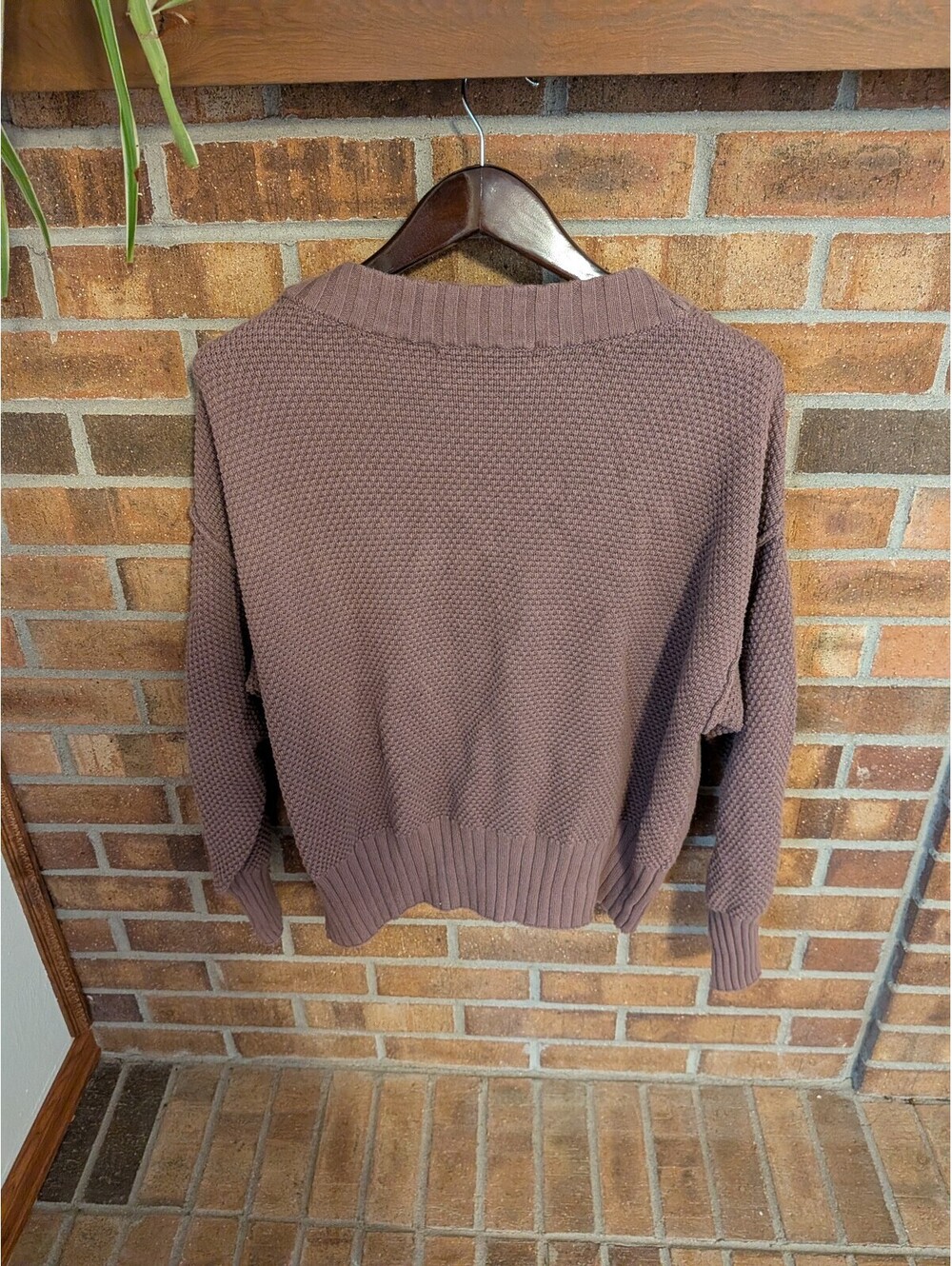 Free People FP Beach Sweater Set - Brown Knit Cardigan & Pants | Fall Comfy Set - Picture 4 of 9
